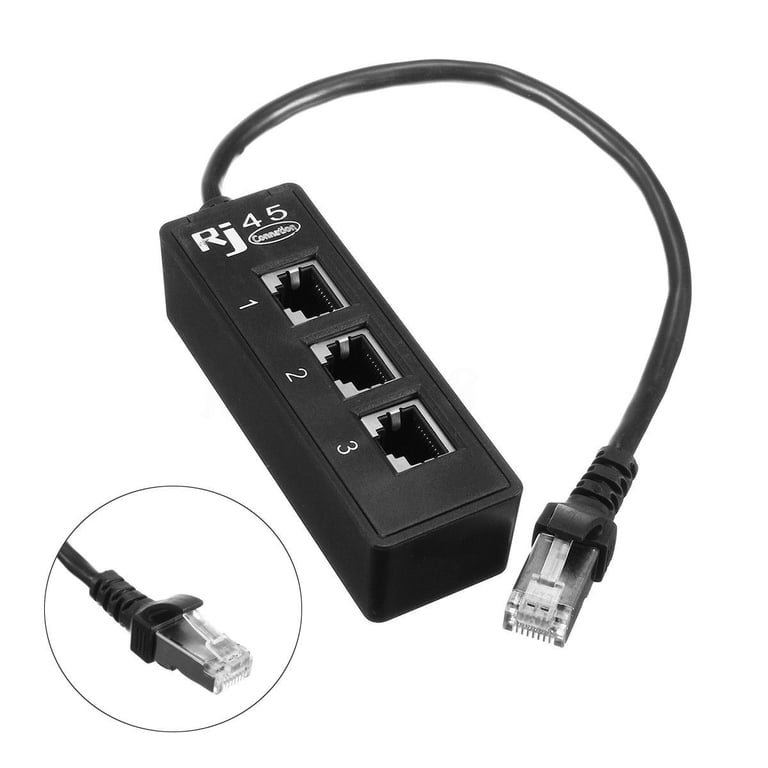 ADAPTEUR RJ45 MAL TO 3 RJ45 FM