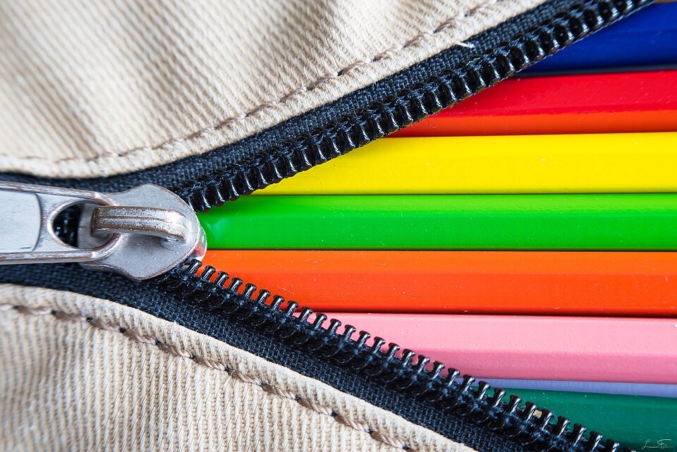 Trousse scolaire à zip