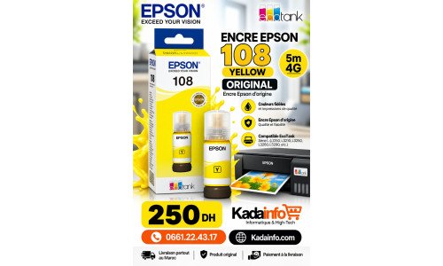 ONCRE EPSON 108 YELLOW ORIGINAL