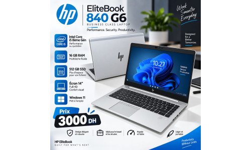 HP 840 G6 I5 8eme Ram 16G Stockage 512ssd