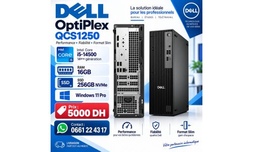 dell pro slim OPTIPLEX QCS 1250 I5 14500 eme
