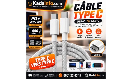 câble type c vers type c
