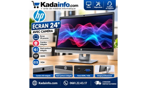 ECRAN HP 24 HDMI AVEC CAMERA