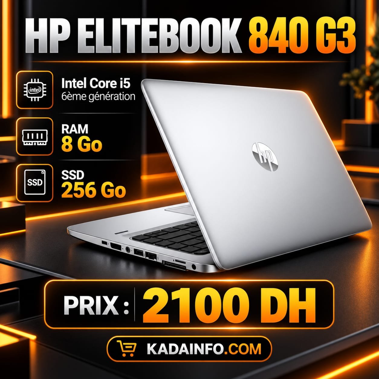 PC HP 840 G3 I5/6EME 8/256